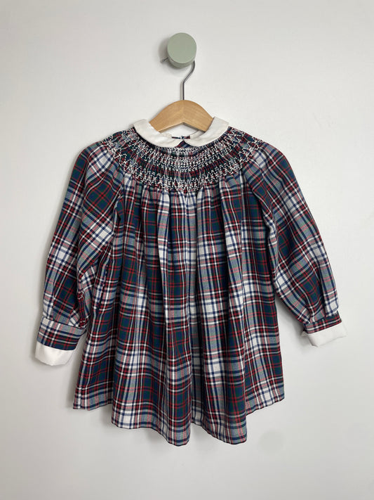 Kleid gesmokt kariert • 80 • true vintage