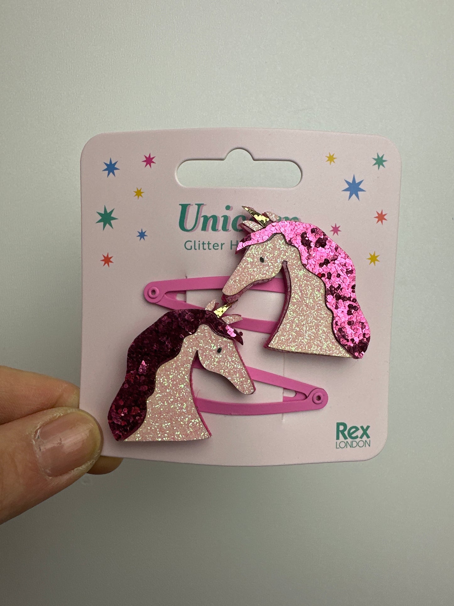 Glitzer Haarspangen • Unicorn • 2er Set