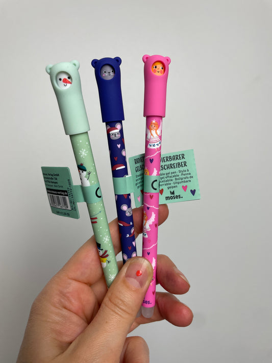 Winterfreunde •  Radierbarer Gelschreiber