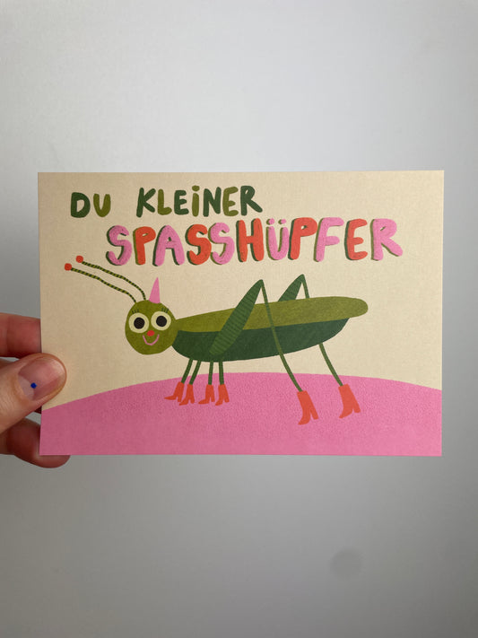 Du kleiner Spasshüpfer • Postkarte