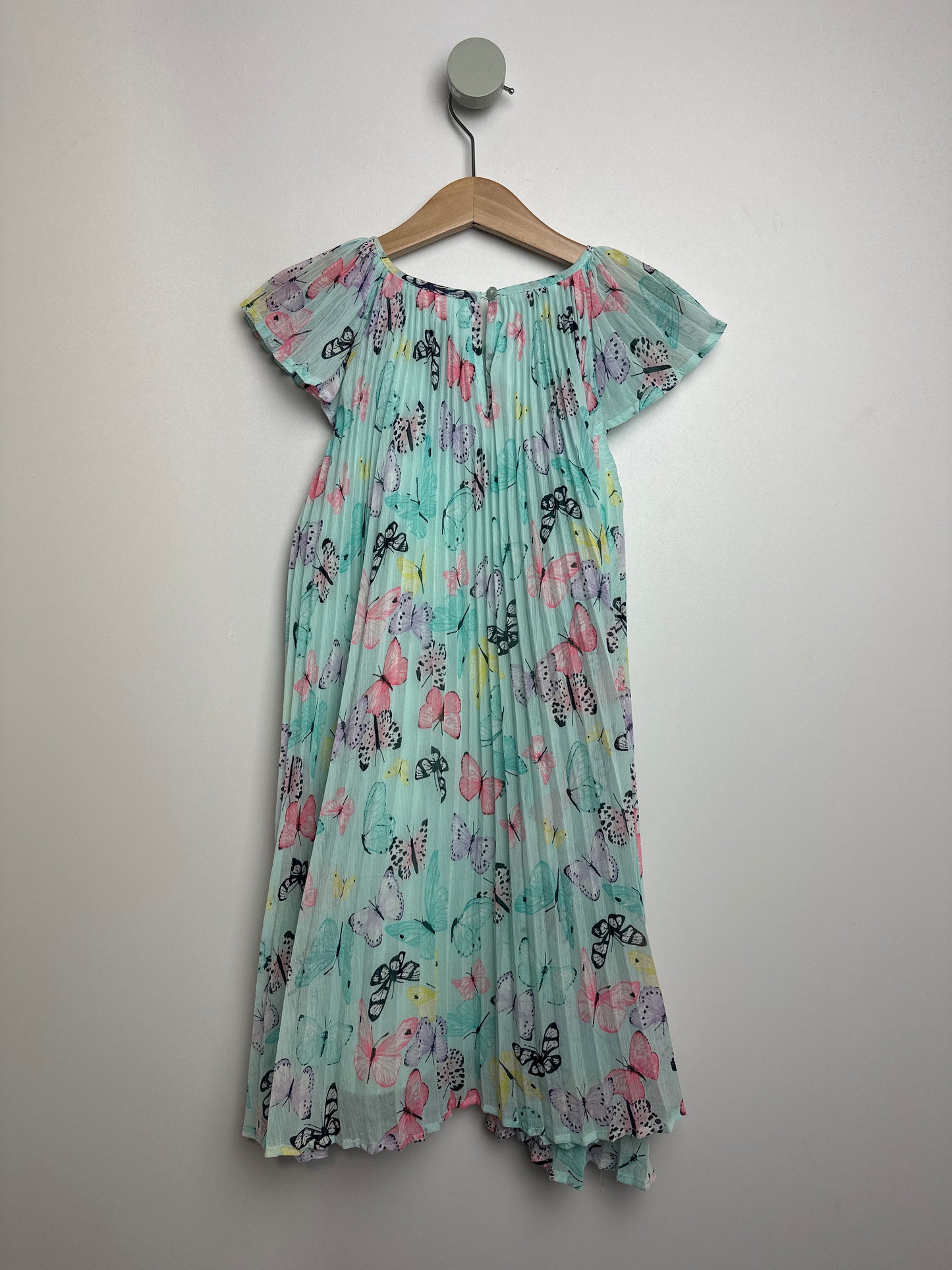 Plissee Kleid Schmetterlinge • 122 • h&m