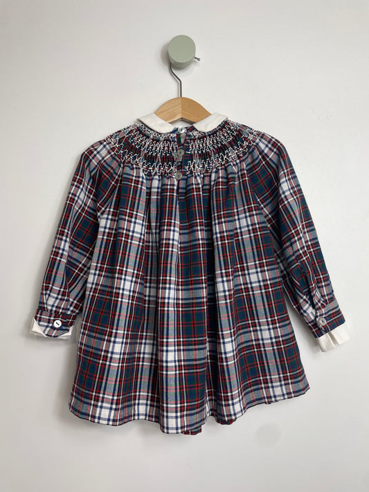 Kleid gesmokt kariert • 80 • true vintage