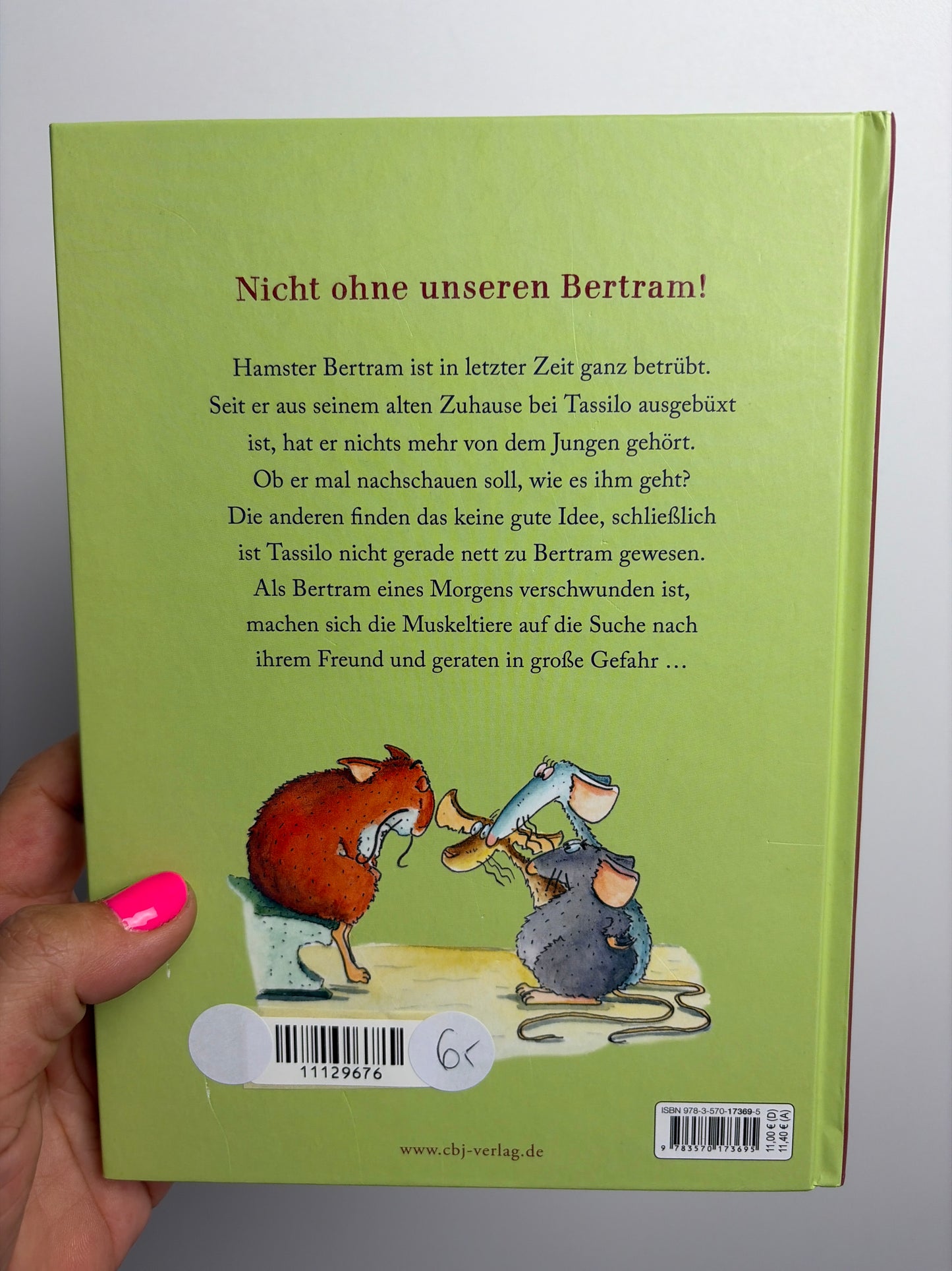 BUCH • DIE DREI MUSKETIERE - HAMSTER BERTRAM LEBT GEFÄHRLICH • CBJ VERLAG