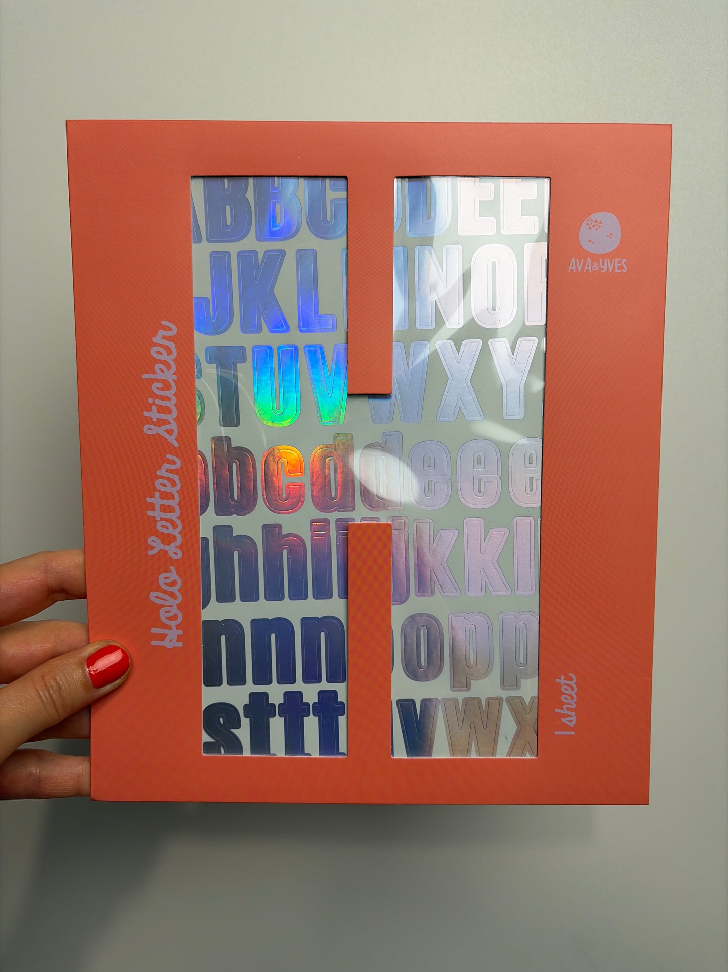 BUCHSTABENSTICKER • HOLO FLIEDER