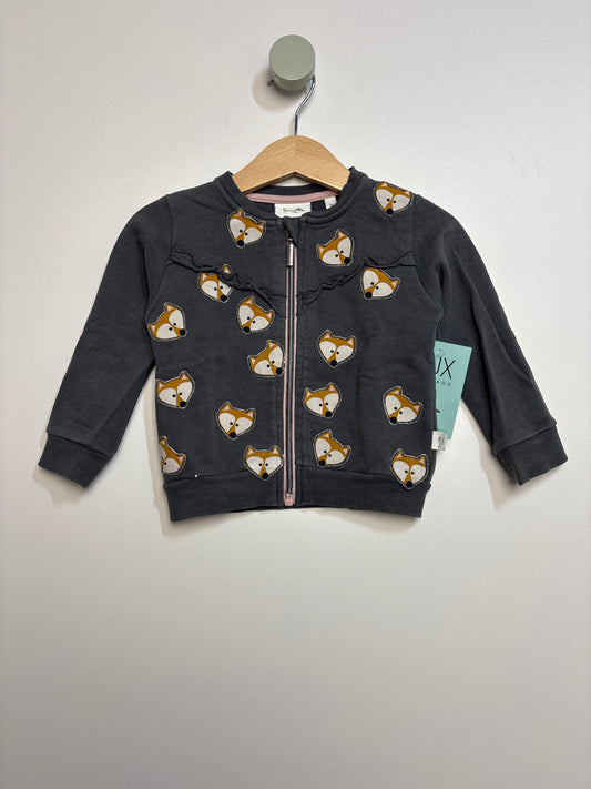 Sweatjacke Füchse • 74 • sanetta