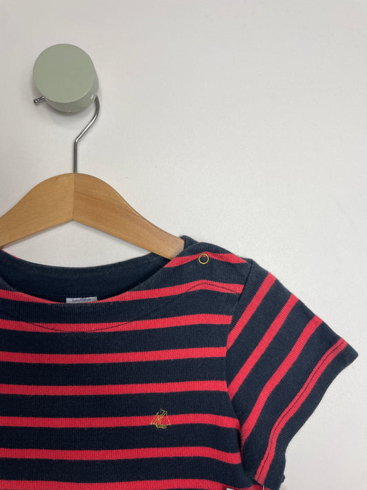 Sweatkleid Streifen  98 • petit bateau