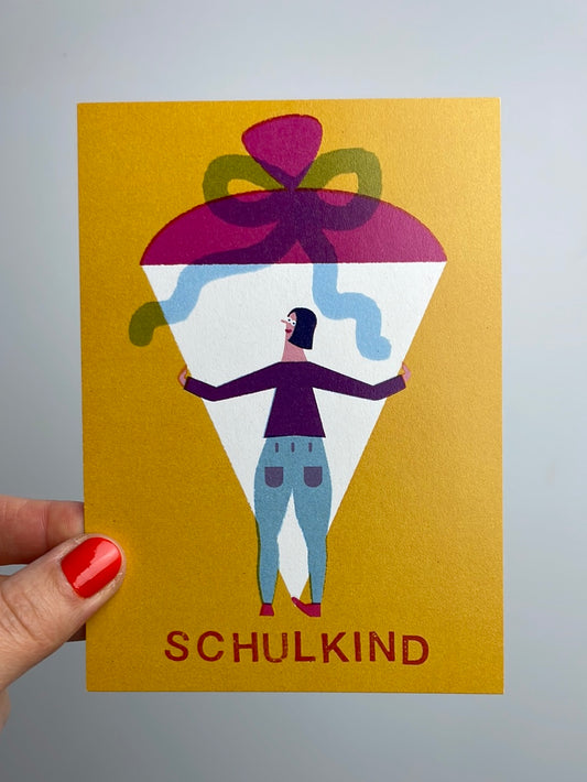 schulkind • Postkarte