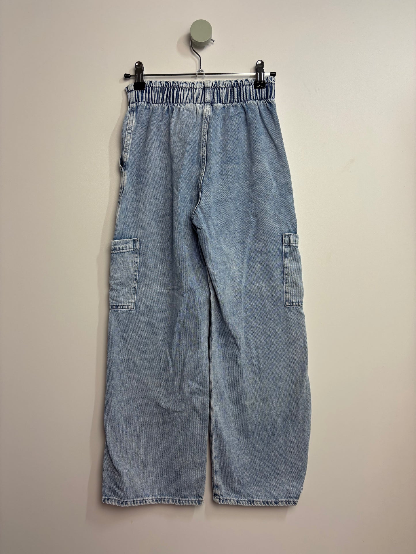 Jeans Wide Leg Pull On • 140 • h&m