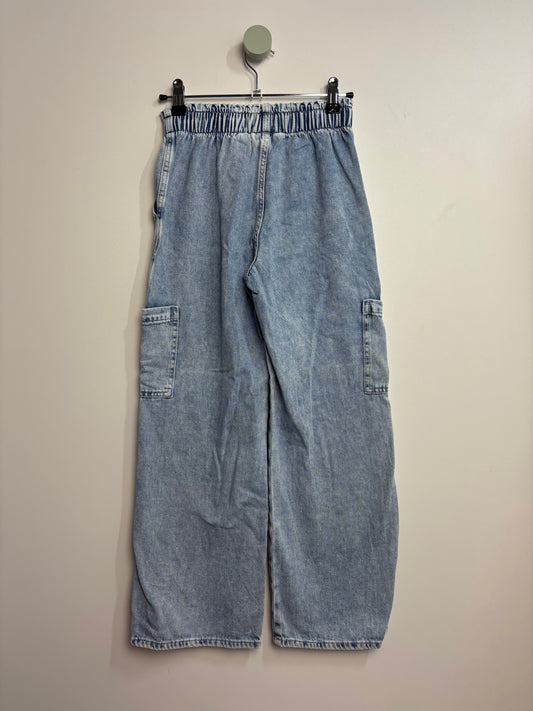 Jeans Wide Leg Pull On • 140 • h&m