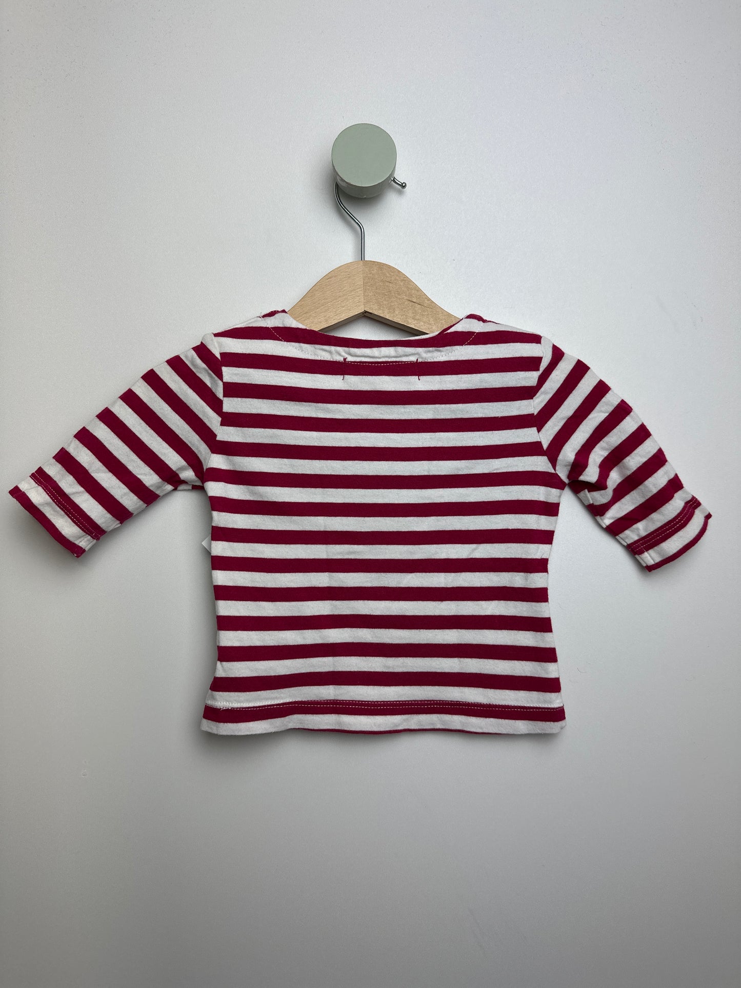 Langarmshirt Vögel & Streifen• 62 • sense organics