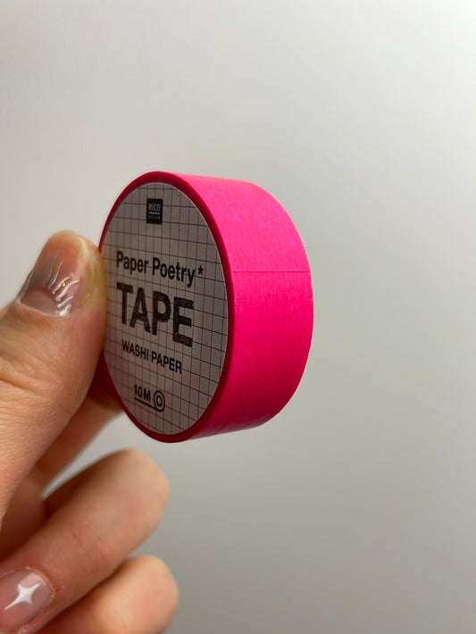 Rico Design Tape neonpink 15mm 10m