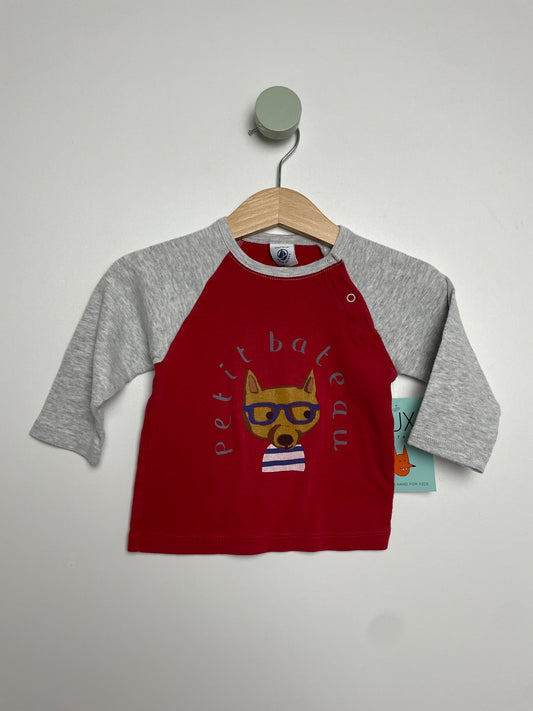 Langarmshirt Fuchs • 74 • petit bateau