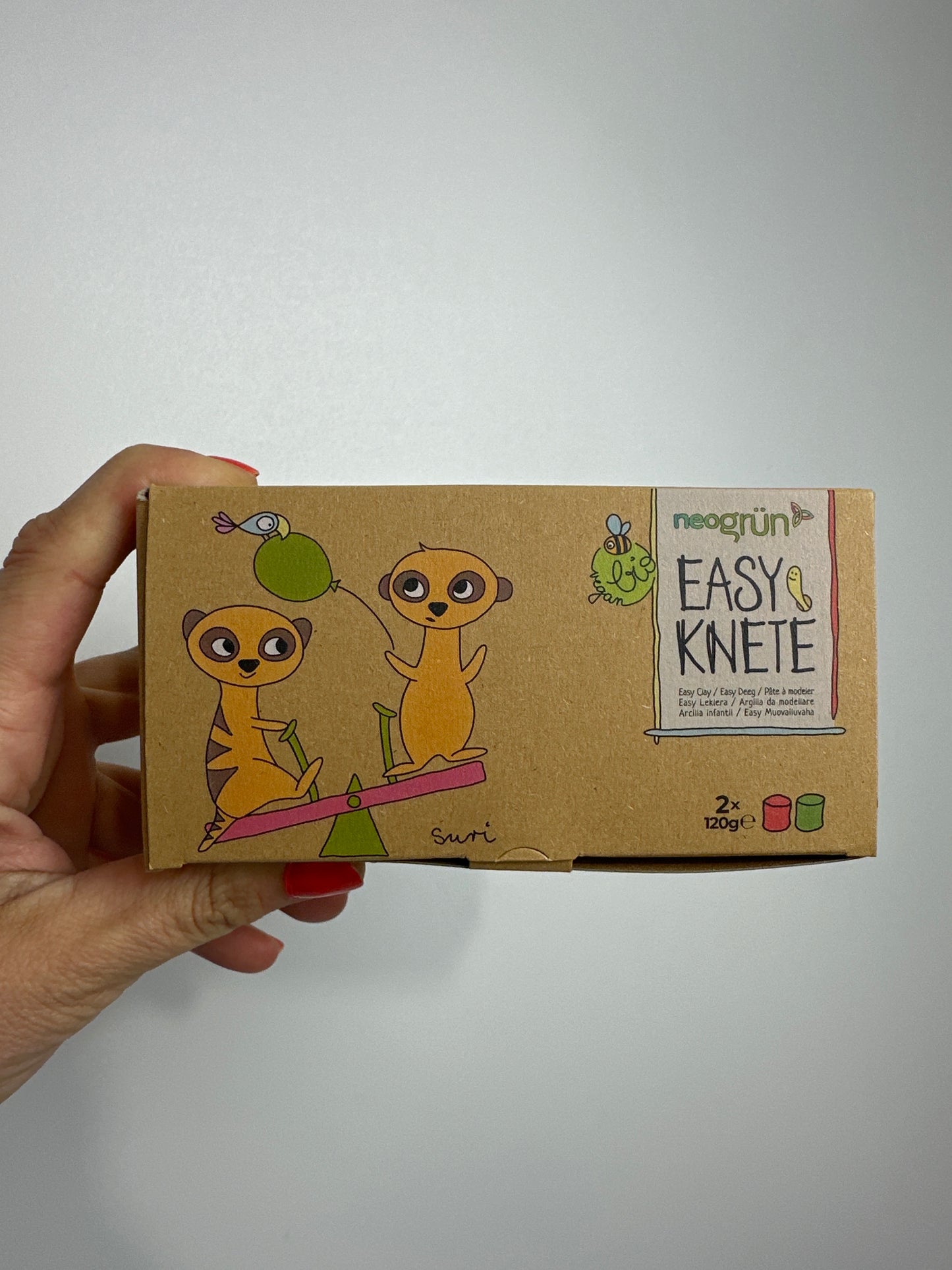 BIO EASY KNETE VEGAN • 2ER SET • ROT & GRÜN