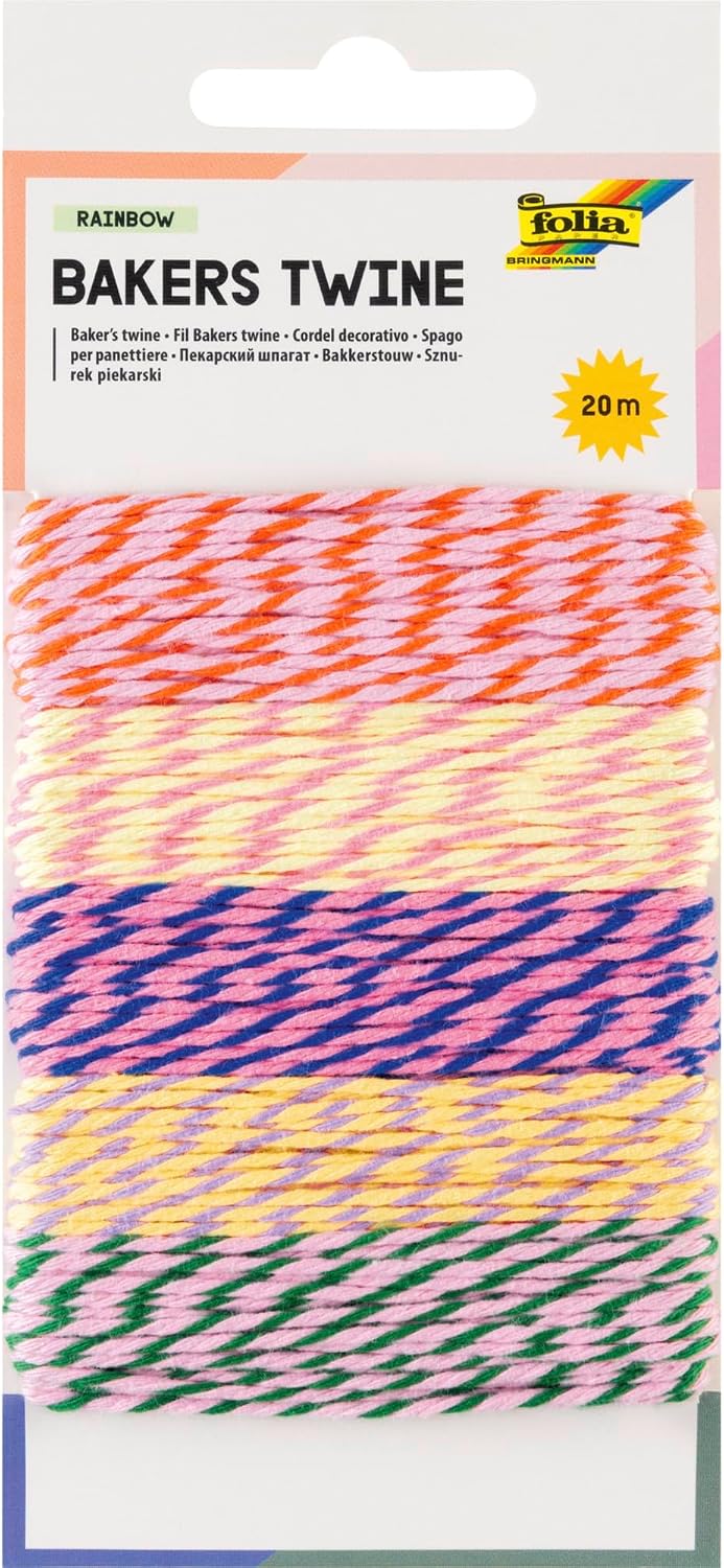 FOLIA • BAKERS TWINE RAINBOW • Ø 2 MM • 5 x 4 M