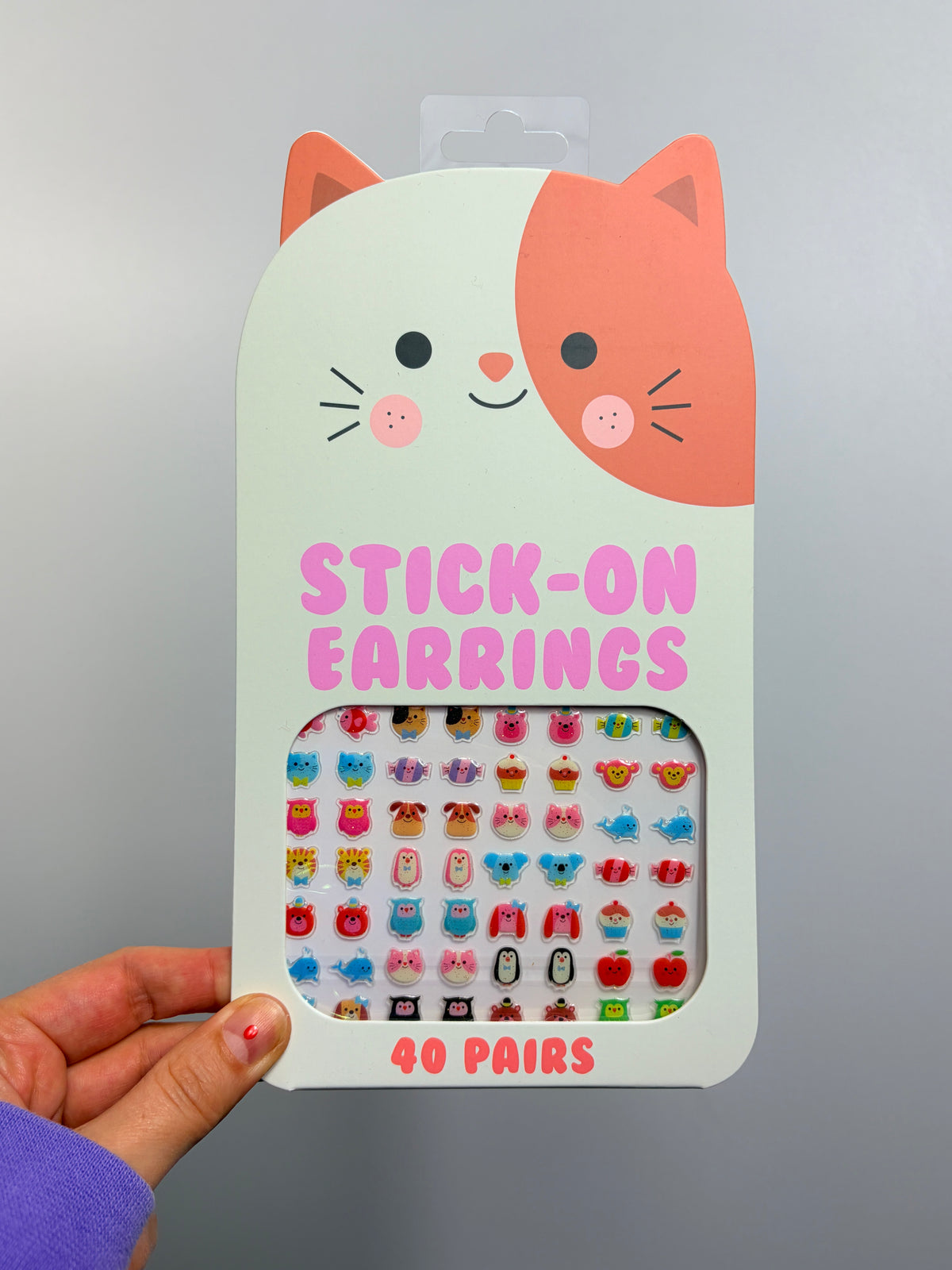 OHRSTICKER COOL CATS • OHRRINGE ZUM AUFKLEBEN • 40 PAAR