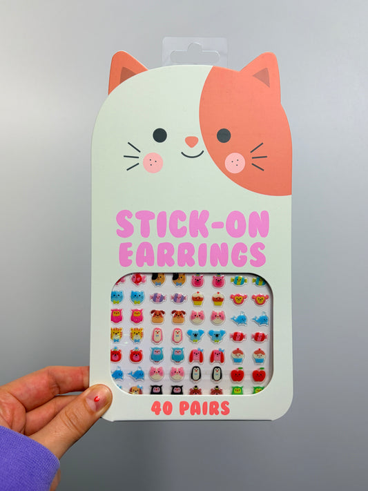 OHRSTICKER COOL CATS • OHRRINGE ZUM AUFKLEBEN • 40 PAAR