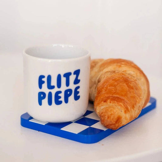 FLITZPIEPE BECHER • BLAU