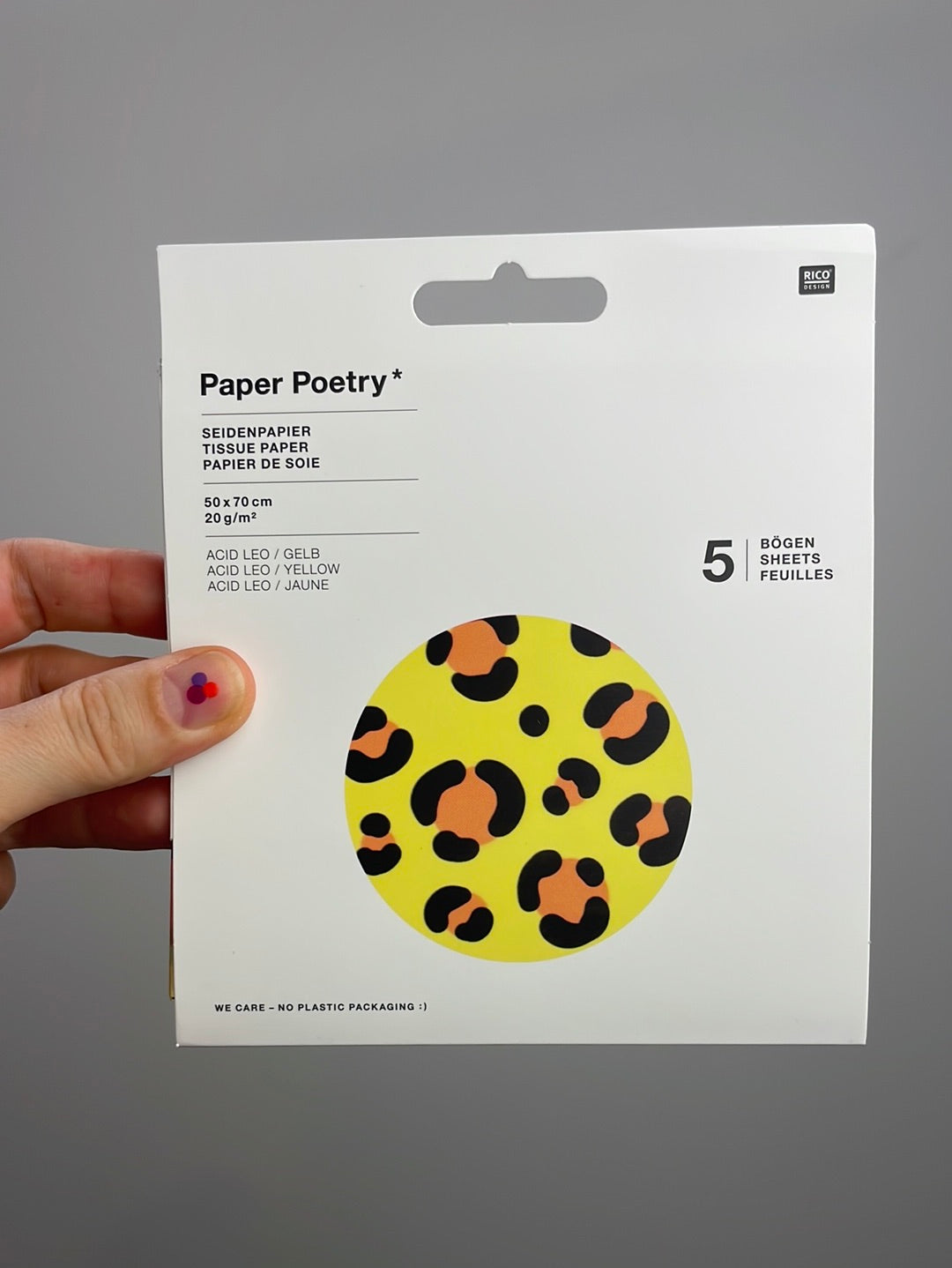 Paper Poetry • Seidenpapier • Acid Leo gelb