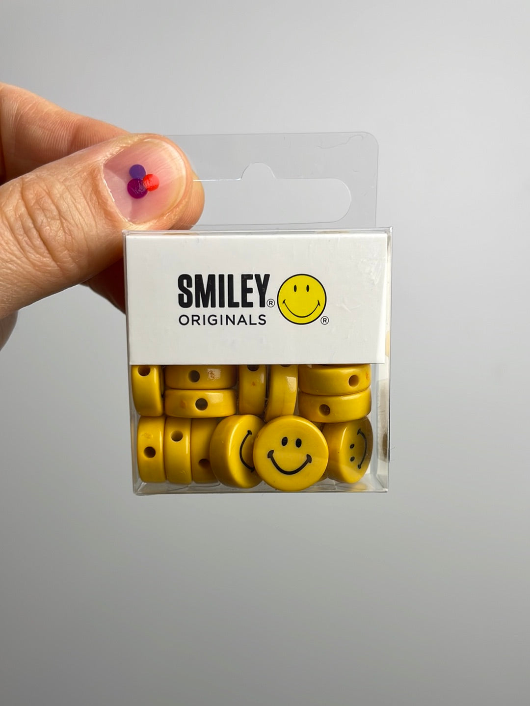 Smiley • Perlen •  flach