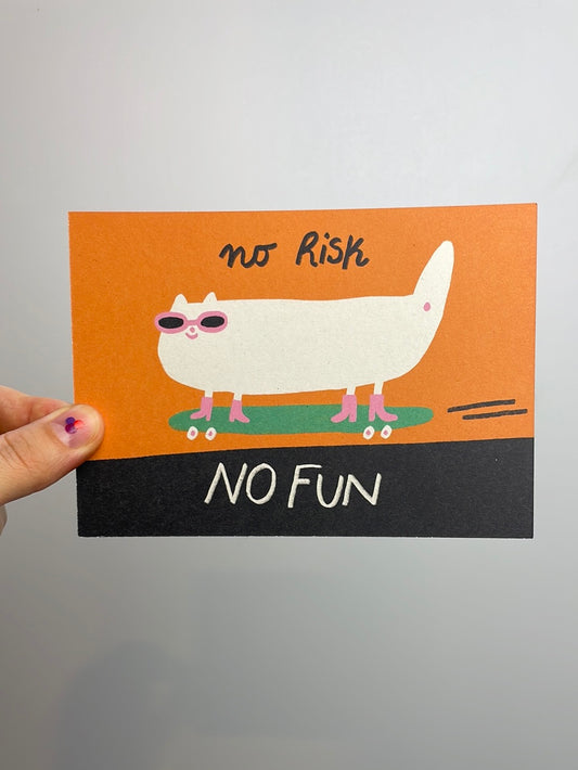 no Risk NO FUN • Postkarte