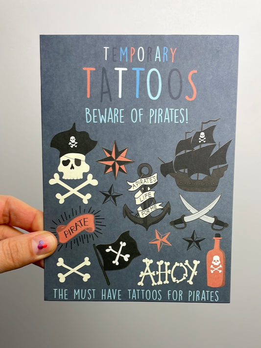 Temporary Tattoo • Beware of Pirates!
