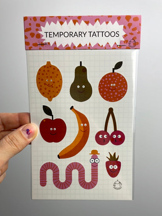 Temporary Tattoo •  Fruits