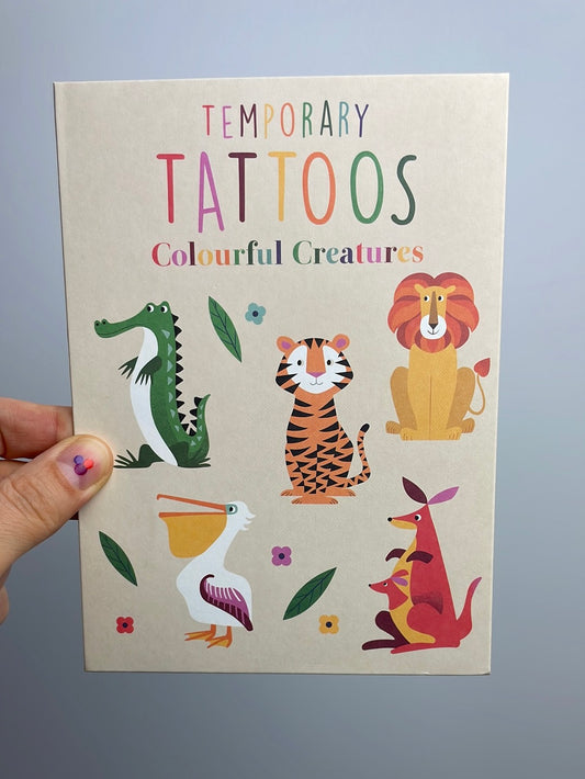 Temporary Tattoo • Colourful Creatures