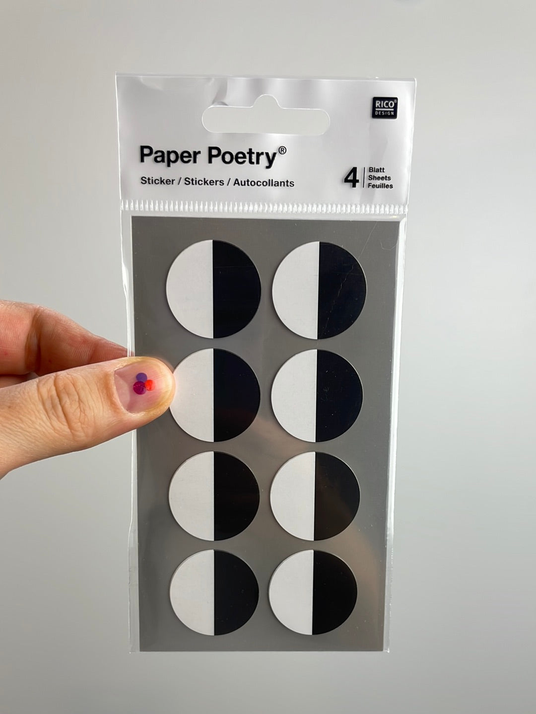 Paper Poetry • Sticker Augen rechts 25mm • 4 Blatt